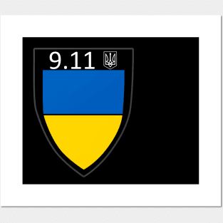 9.11 Ukraine Flag I Stand With Ukraine Ukrainian Flag Posters and Art